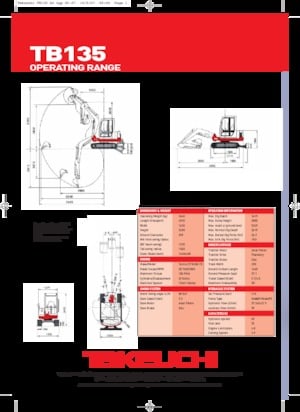 Minibagger Takeuchi TB 135