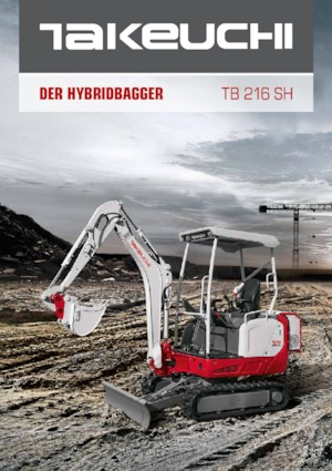 Minibagger Takeuchi TB 216 Hybrid