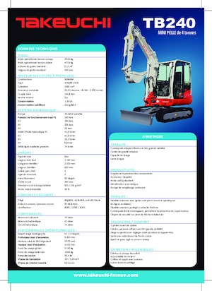 Minibagger Takeuchi TB 240
