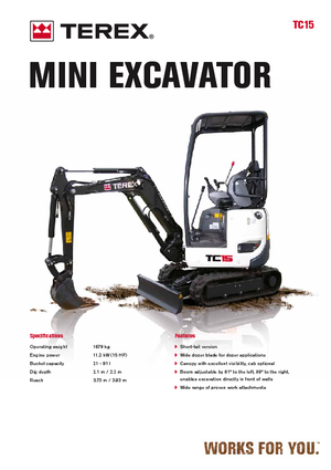 Minibagger Terex TC 15
