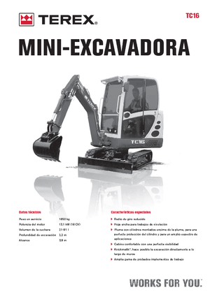 Minibagger Terex TC 16