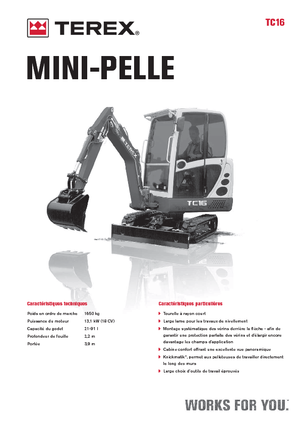 Minibagger Terex TC 16