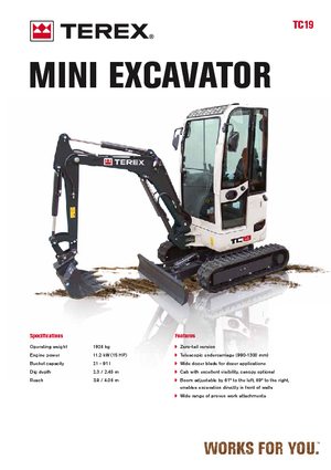 Minibagger Terex TC 19 Z
