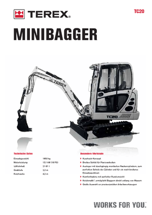 Minibagger Terex TC 20