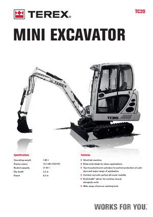 Minibagger Terex TC 20