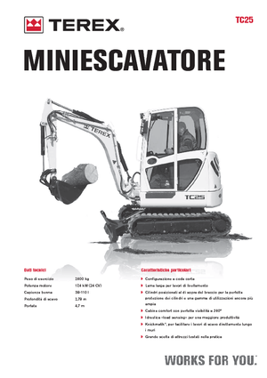 Minibagger Terex TC 25