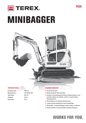 Minibagger Terex TC 25