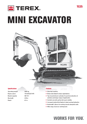 Minibagger Terex TC 25