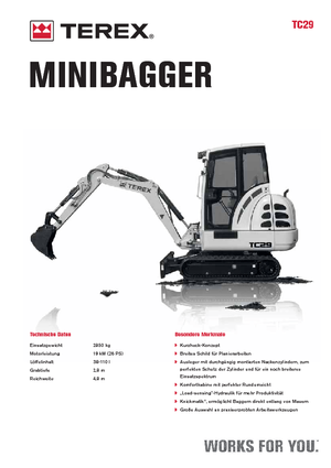 Minibagger Terex TC 29