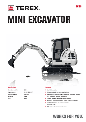 Minibagger Terex TC 29