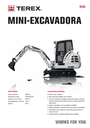Minibagger Terex TC 29