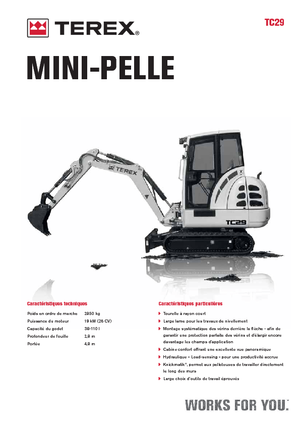 Minibagger Terex TC 29