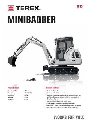 Minibagger Terex TC 35