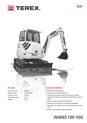 Minibagger Terex TC 37