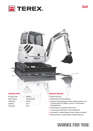 Minibagger Terex TC 37