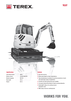 Minibagger Terex TC 37