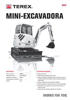 Minibagger Terex TC 37