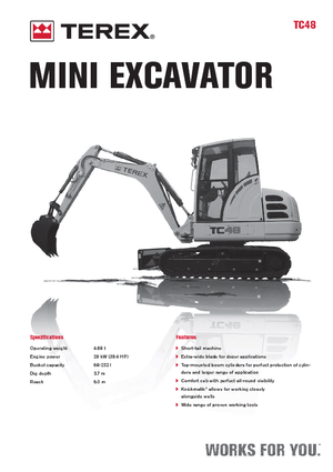 Minibagger Terex TC 48