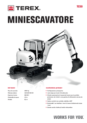 Minibagger Terex TC 50