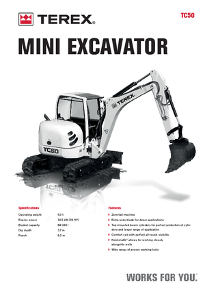 Minibagger Terex TC 50