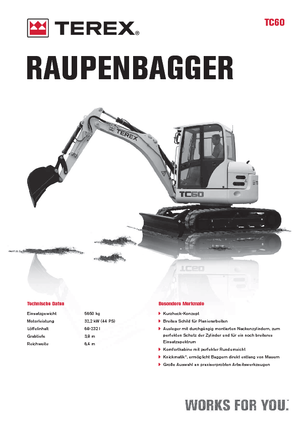Minibagger Terex TC 60