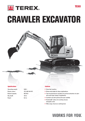 Minibagger Terex TC 60