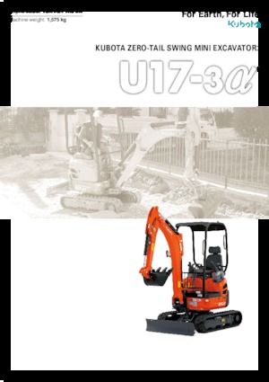 Minibagger Kubota U17-3a