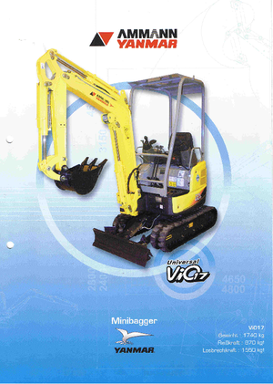 Minibagger Yanmar VIO 17 Univ