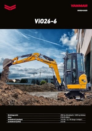 Minibagger Yanmar VIO 26-6 PR