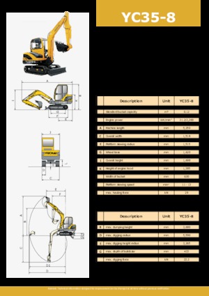 Minibagger Yuchai YC35-8