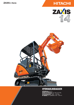 Minibagger Hitachi ZX 14-3