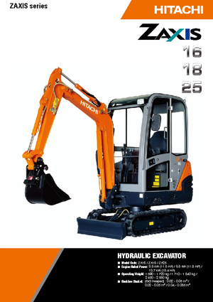 Minibagger Hitachi ZX 16