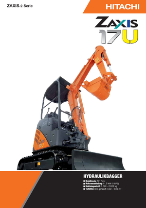 Minibagger Hitachi ZX 17 U-2