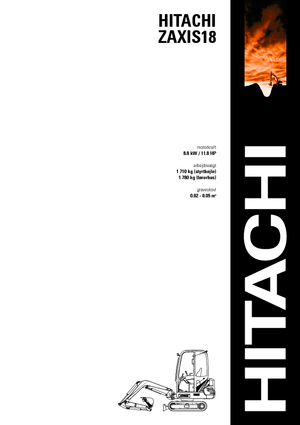 Minibagger Hitachi ZX 18