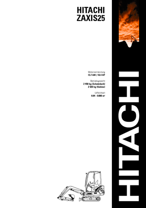 Minibagger Hitachi ZX 25