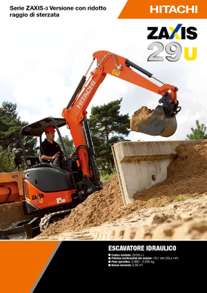 Minibagger Hitachi ZX 29 U 3