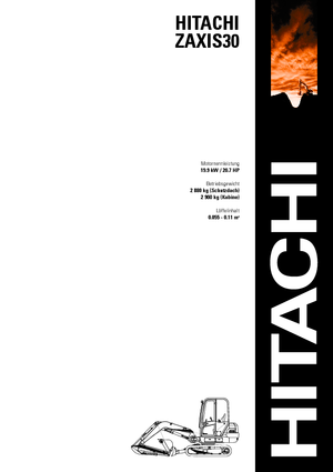 Minibagger Hitachi ZX 30