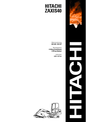 Minibagger Hitachi ZX 40