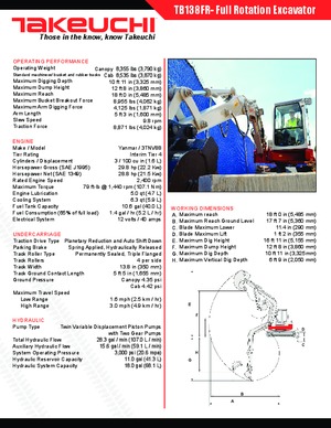 Minibagger Takeuchi TB 138 FR
