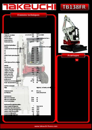 Minibagger Takeuchi TB 138 FR