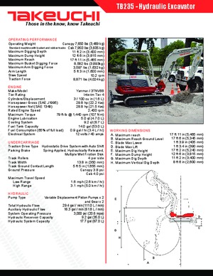 Minibagger Takeuchi TB 235