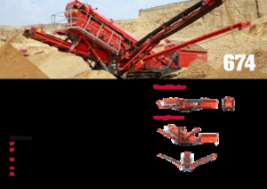 Mobile Siebanlagen Terex-Finlay 674