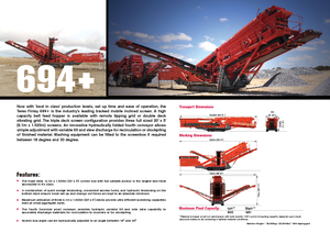 Mobile Siebanlagen Terex-Finlay 694 Supertrak