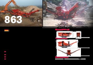Mobile Siebanlagen Terex-Finlay 863+