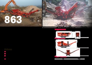 Mobile Siebanlagen Terex-Finlay 863+
