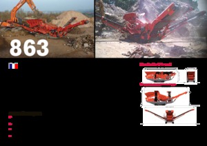 Mobile Siebanlagen Terex-Finlay 863+