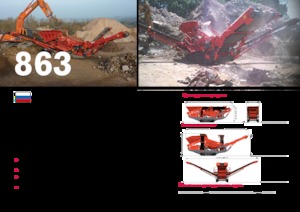 Mobile Siebanlagen Terex-Finlay 863+