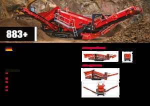 Mobile Siebanlagen Terex-Finlay 883+