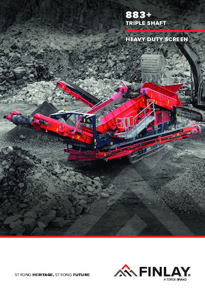 Mobile Siebanlagen Finlay 883+ Triple Shaft