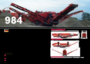 Mobile Siebanlagen Terex-Finlay 984